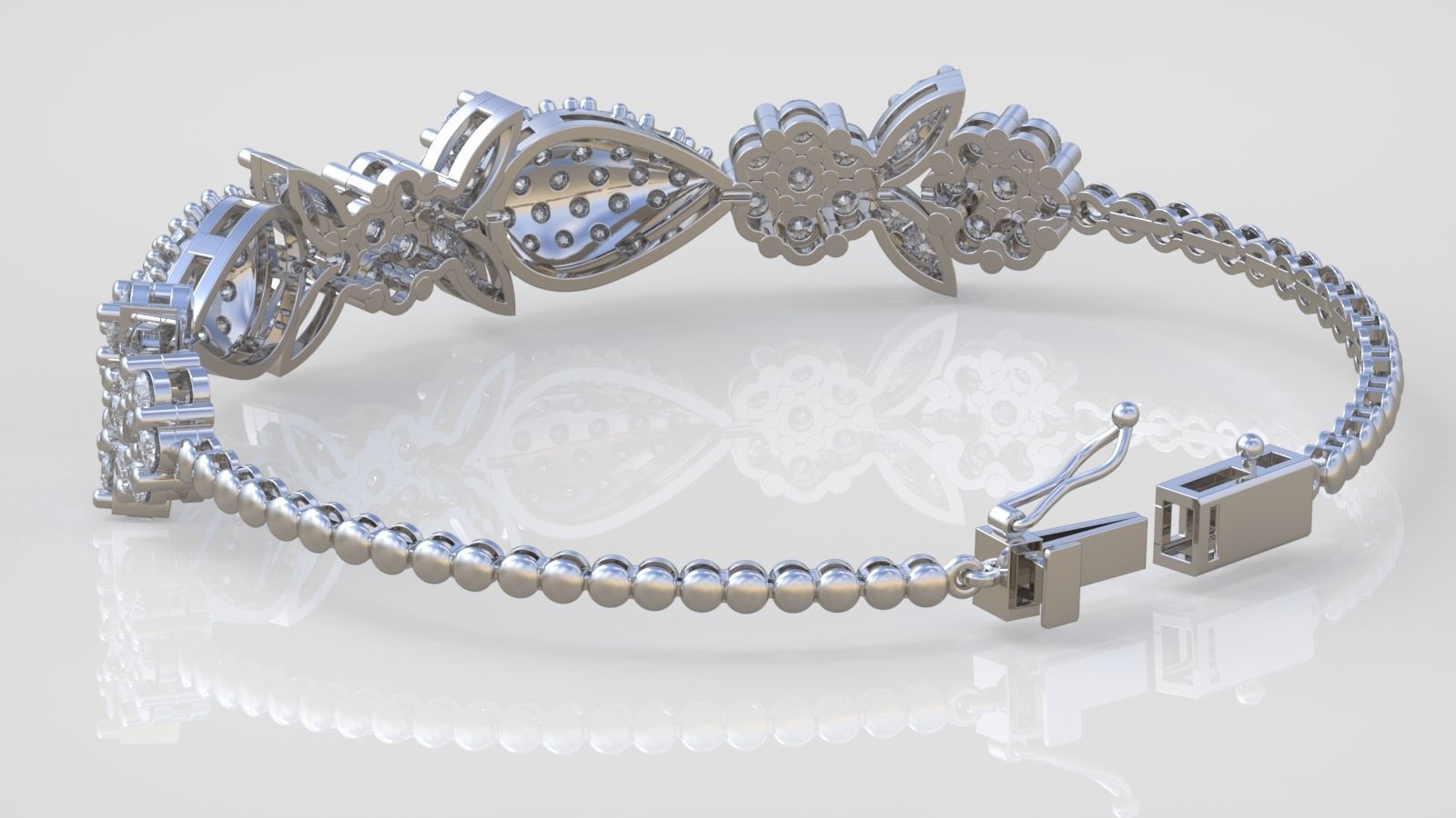 Bracelet model 3D printable model 0051-10 3D print model_5