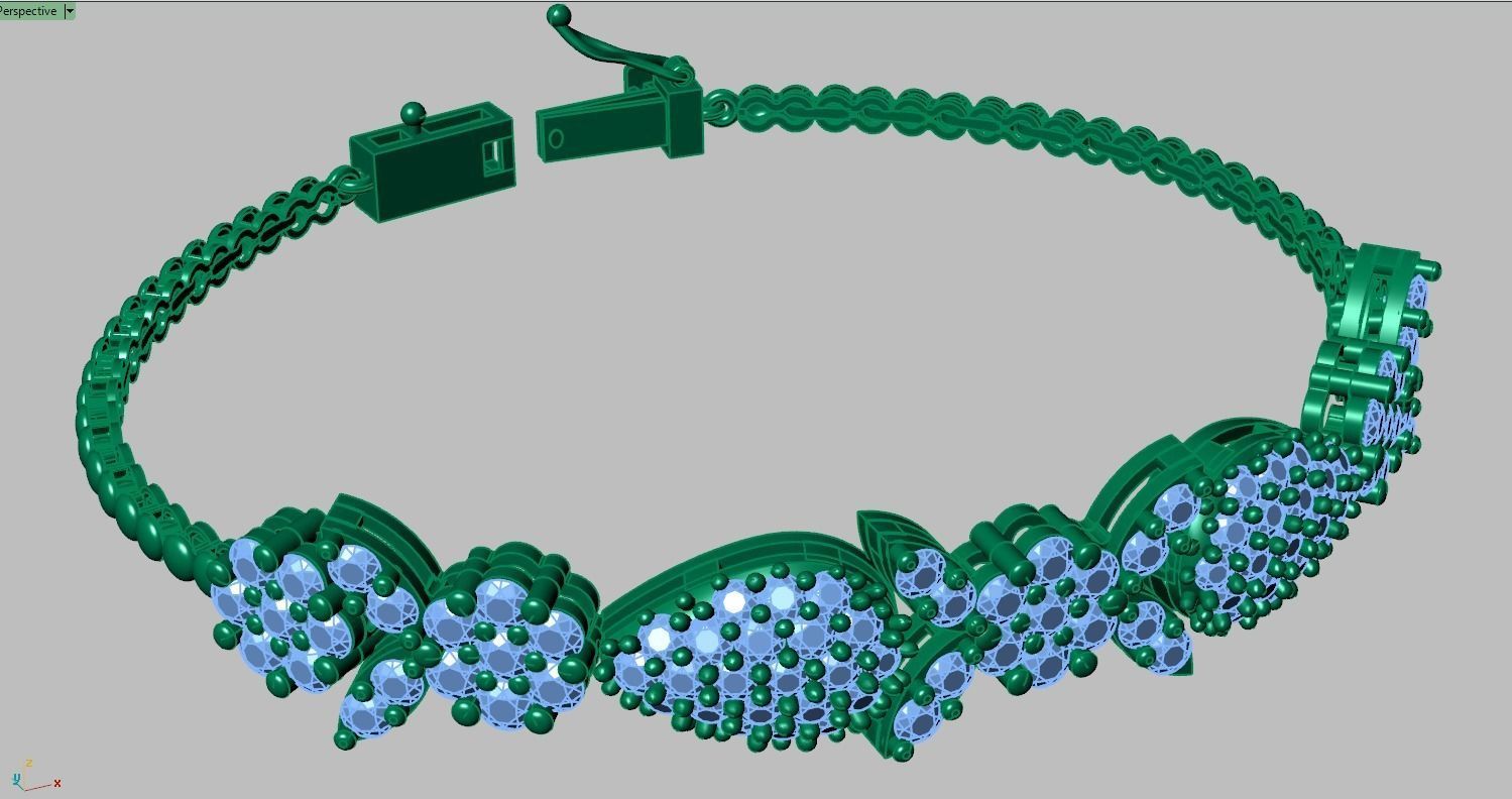 Bracelet model 3D printable model 0051-10 3D print model_11