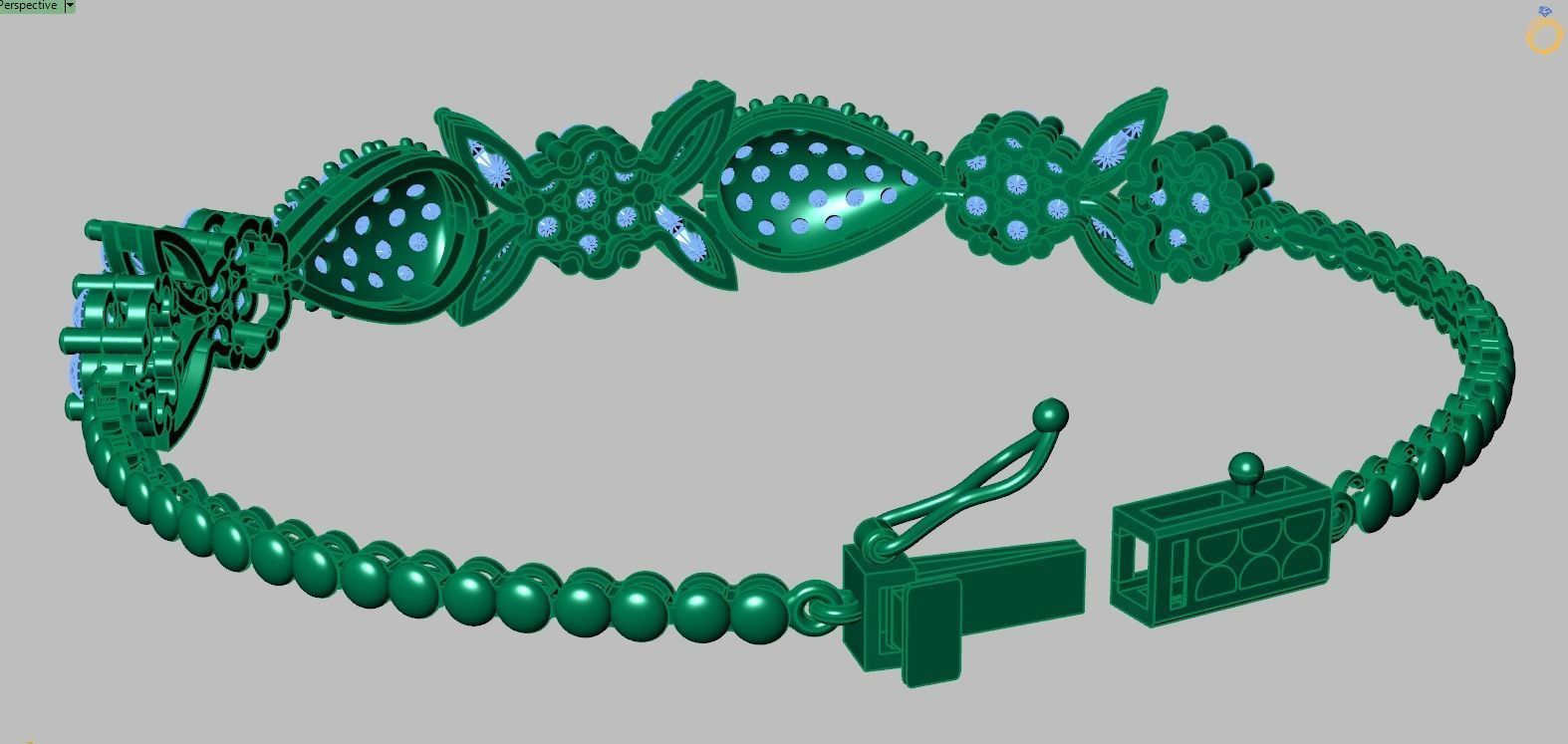 Bracelet model 3D printable model 0051-10 3D print model_9