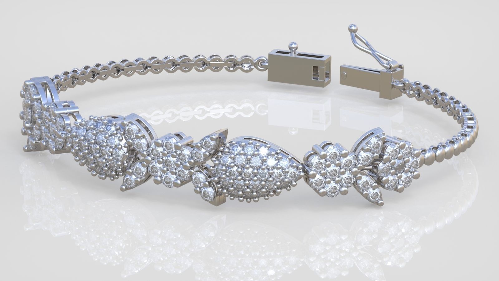 Bracelet model 3D printable model 0051-10 3D print model_2