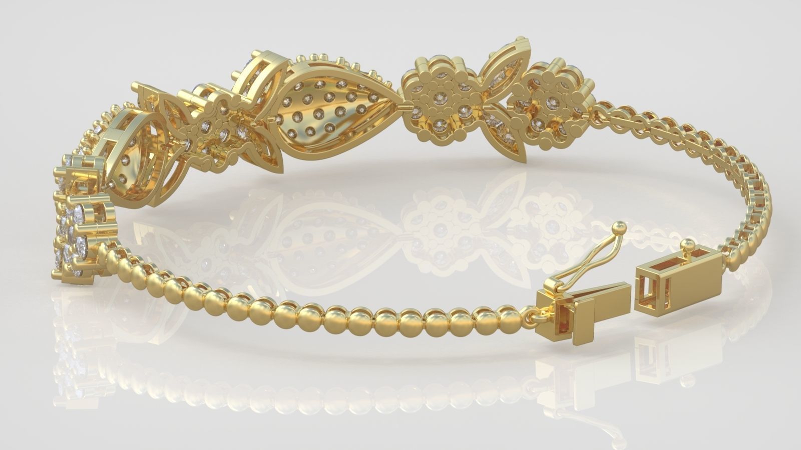 Bracelet model 3D printable model 0051-10 3D print model_4