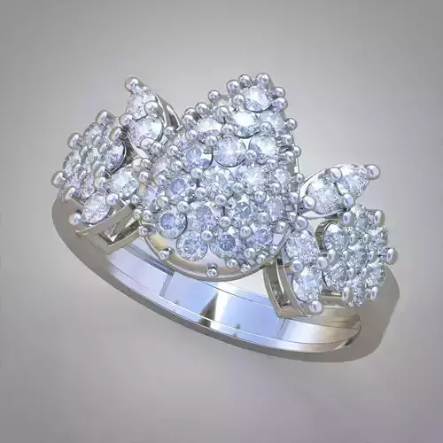Diamond ring 0605 3D printable model