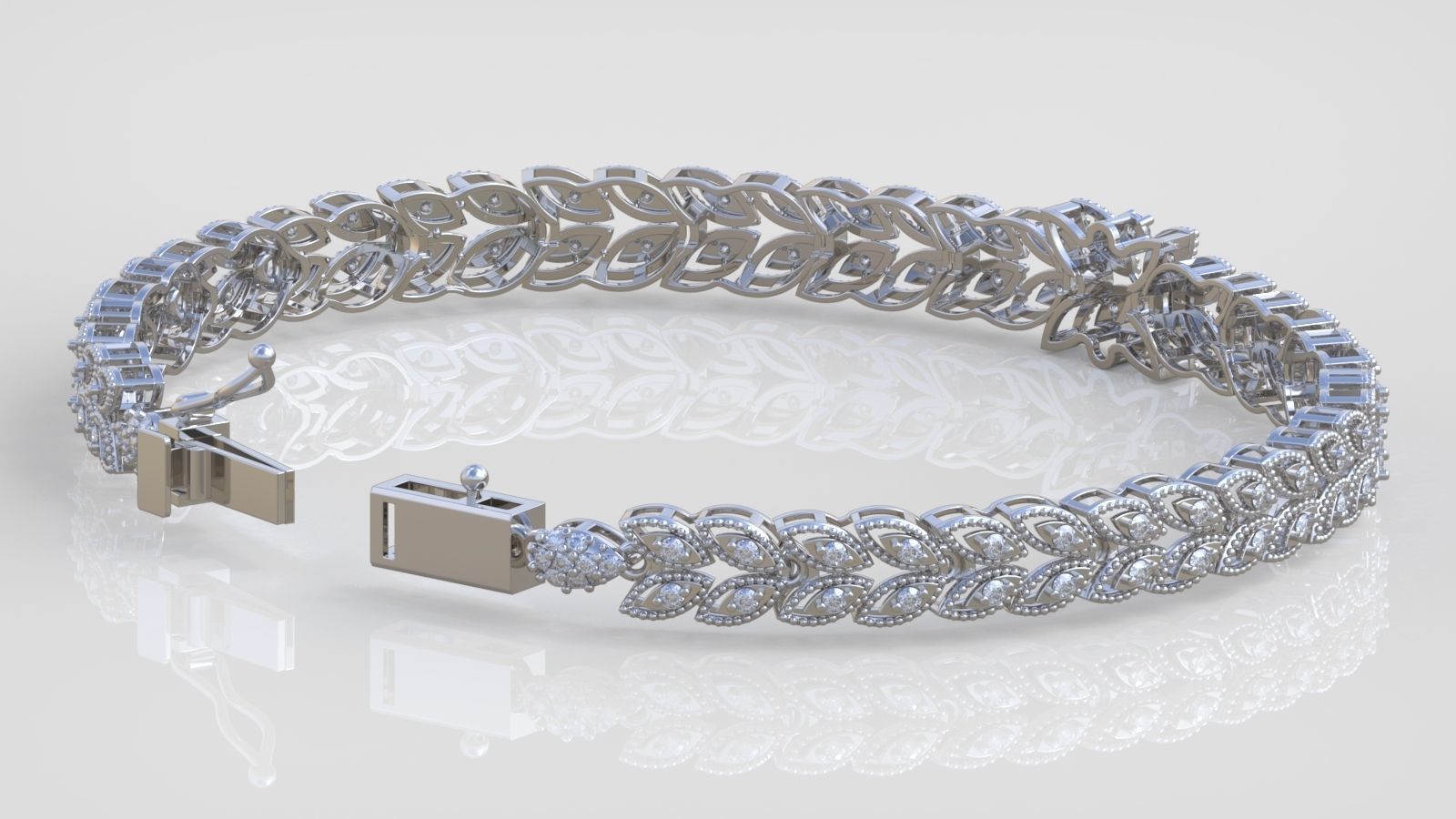 Bracelet model 3D printable model 0052-10 3D print model_7