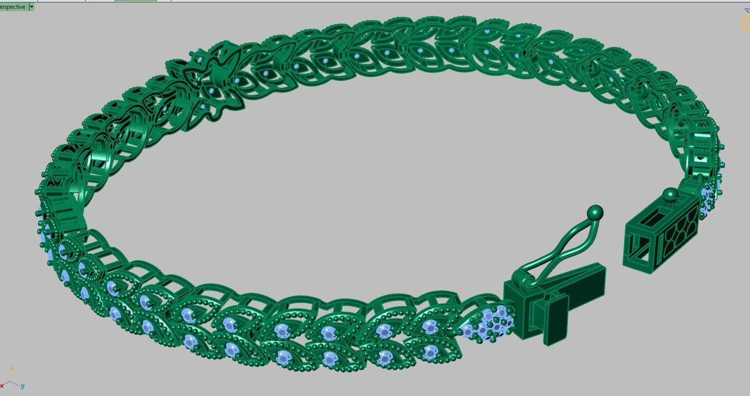 Bracelet model 3D printable model 0052-10 3D print model_9