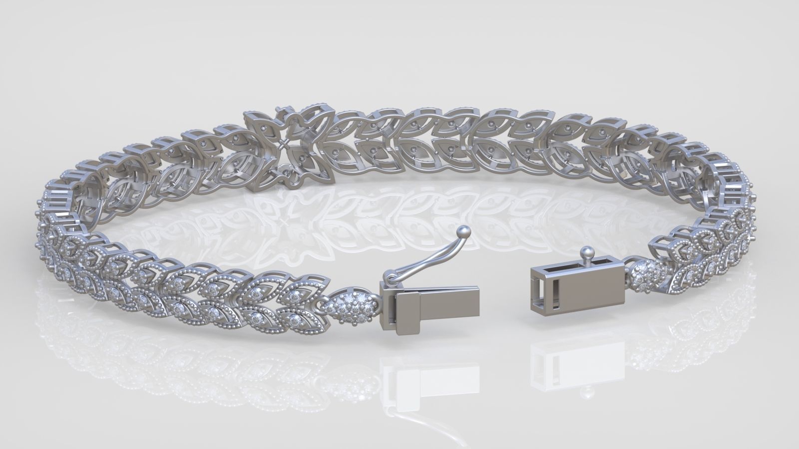 Bracelet model 3D printable model 0052-10 3D print model_4