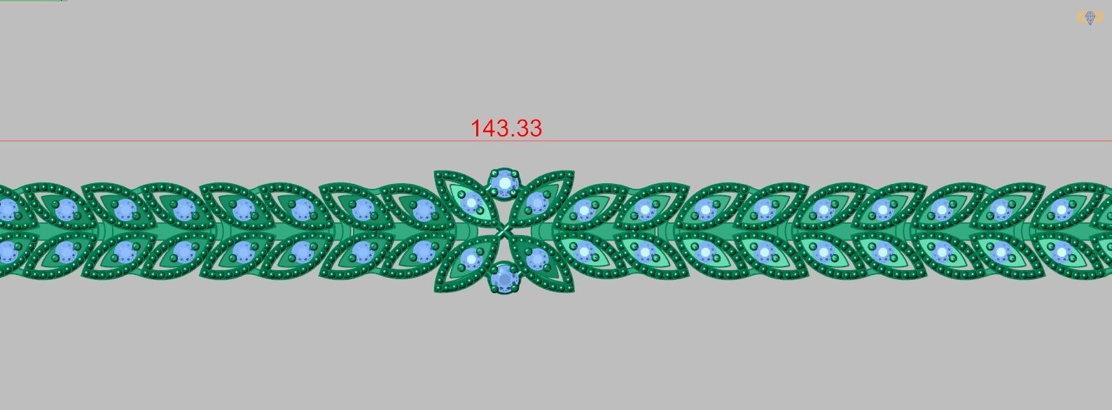 Bracelet model 3D printable model 0052-10 3D print model_12