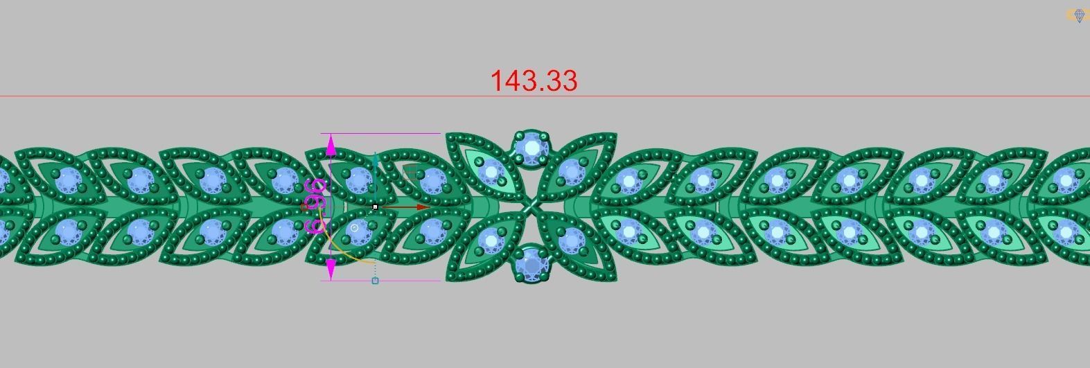 Bracelet model 3D printable model 0052-10 3D print model_14