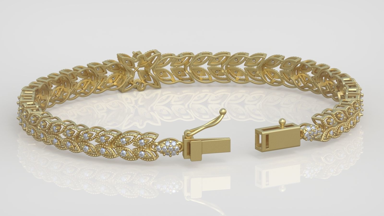 Bracelet model 3D printable model 0052-10 3D print model_5