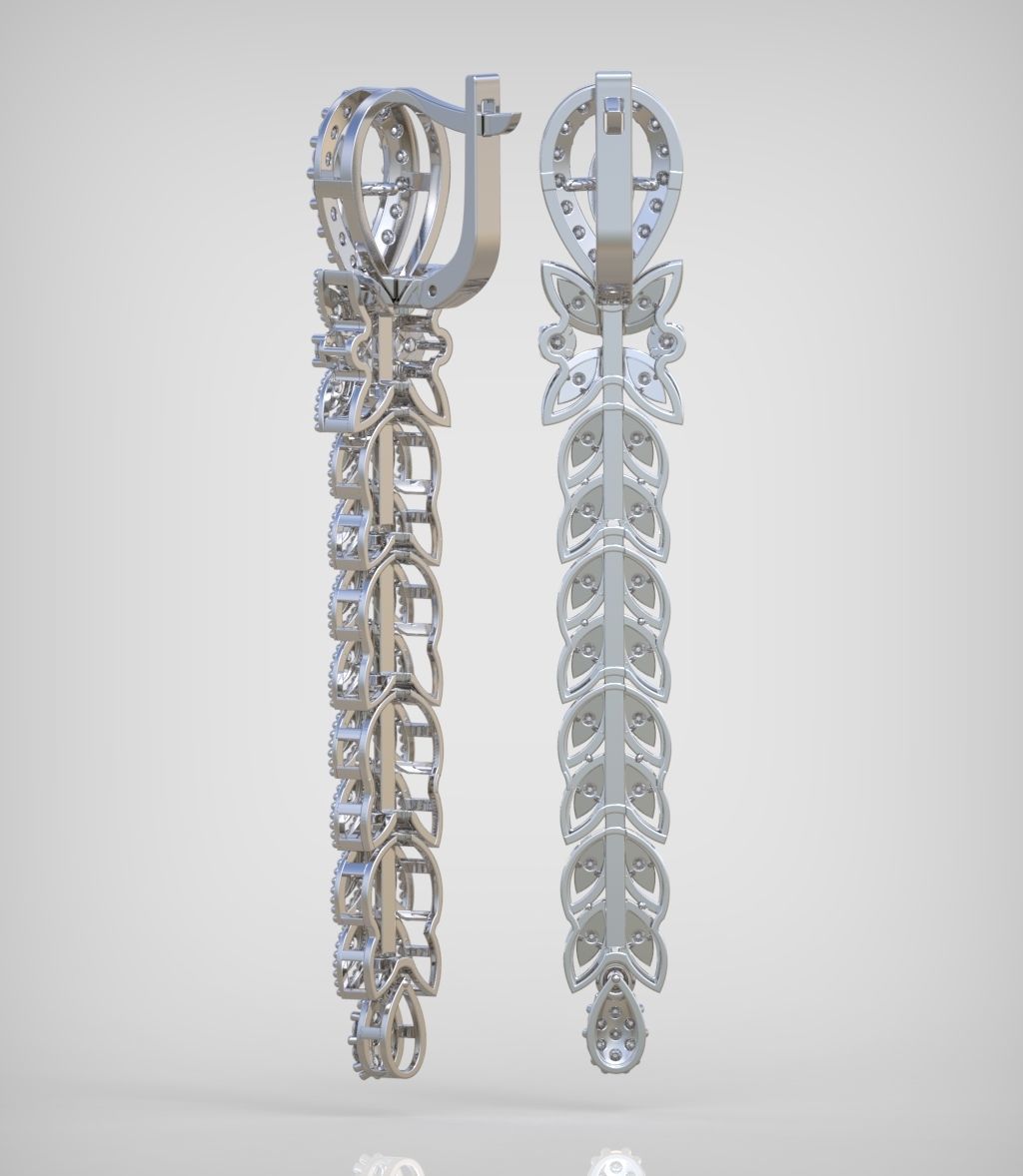 Earring model 0367 3D printable model 3D print model_6