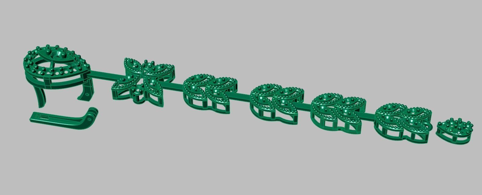 Earring model 0367 3D printable model 3D print model_13