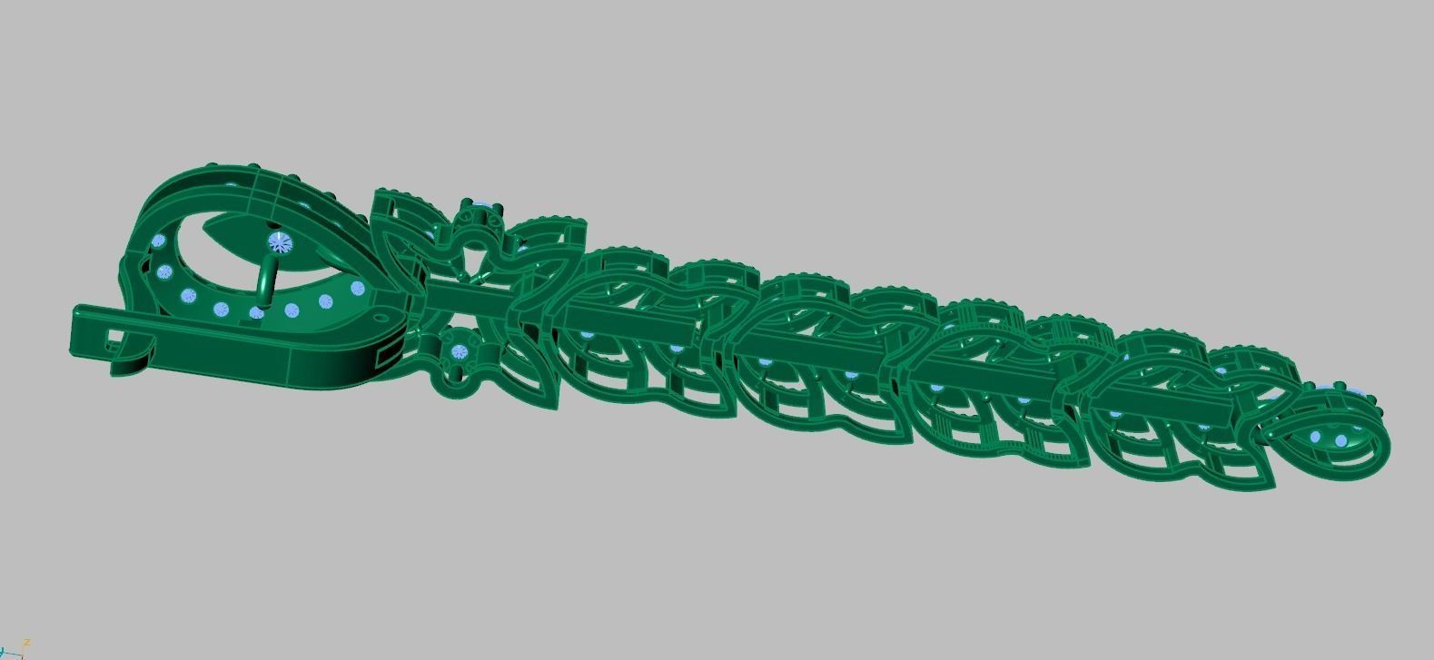 Earring model 0367 3D printable model 3D print model_12