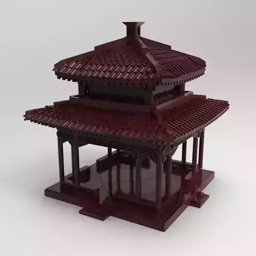 Ancient Architecture Zhi Chun Ting of the Summer Palace 3D print model