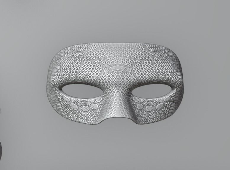 Prom Face Mask - Party Mask Stl 3D print model_1