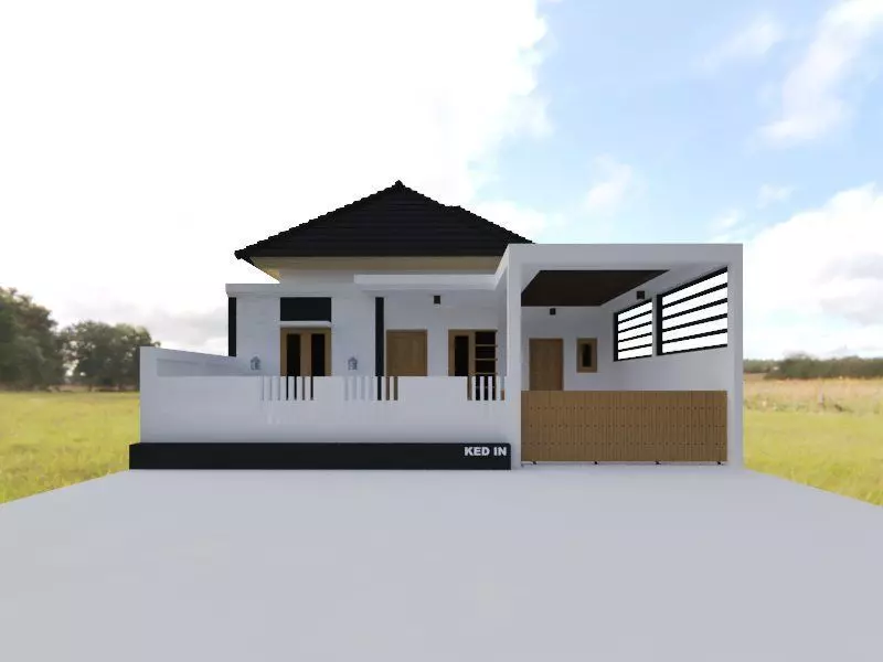 simple house 3D print model
