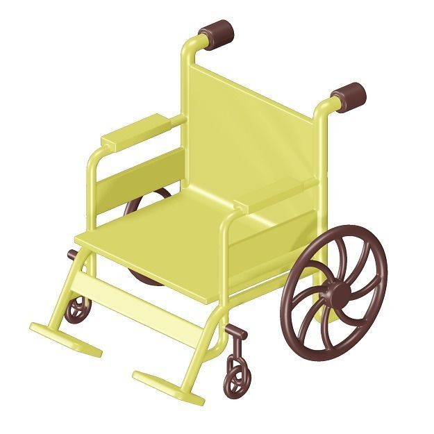 Toddler Wheelchair Toy 3D model_1