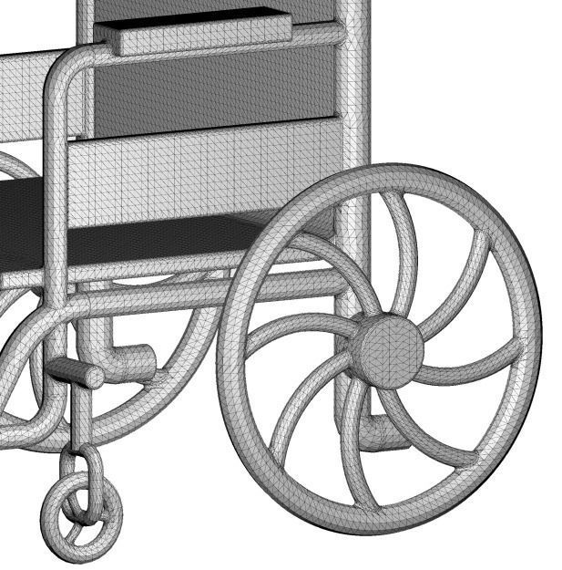 Toddler Wheelchair Toy 3D model_5