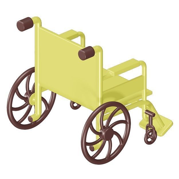 Toddler Wheelchair Toy 3D model_3