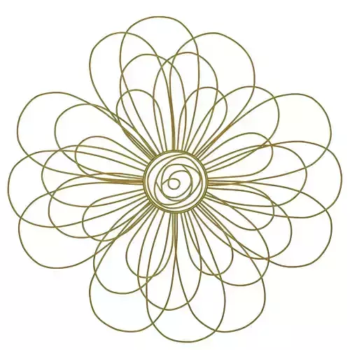 House of hampton wire flower wall decor