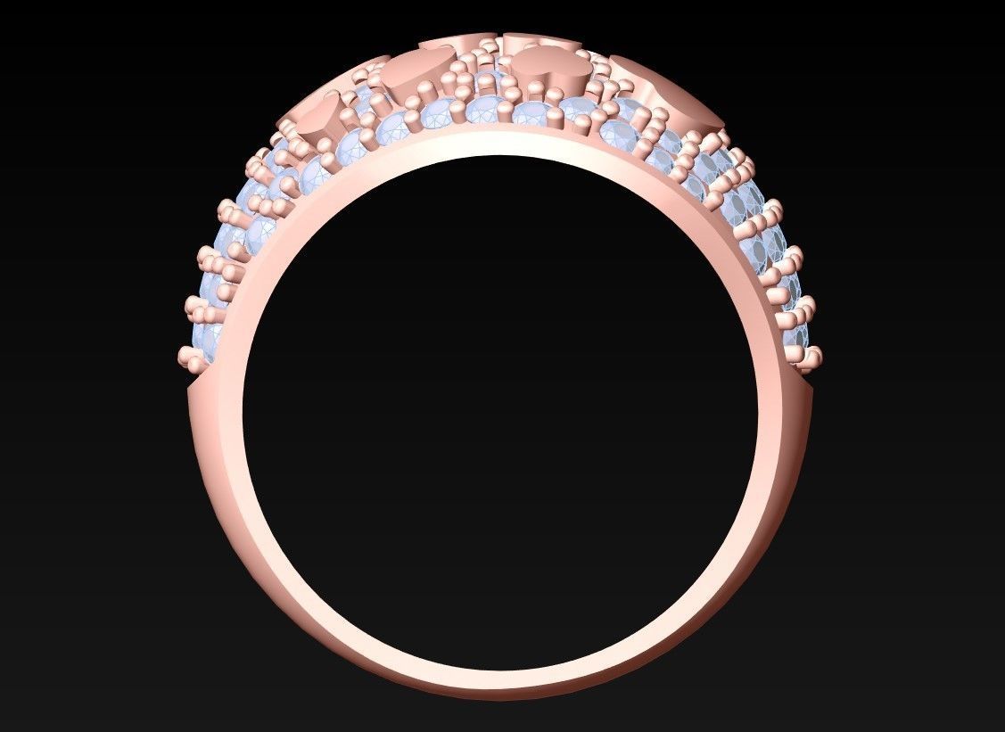 Diamond Ring - Womens Rings - N2255 3D print model_7