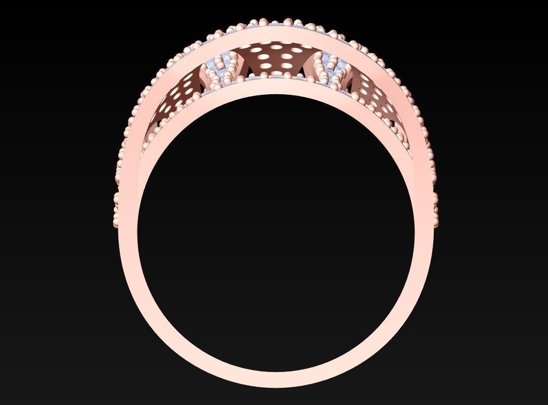 Diamond Ring - Womens Rings - N2499 3D print model_6