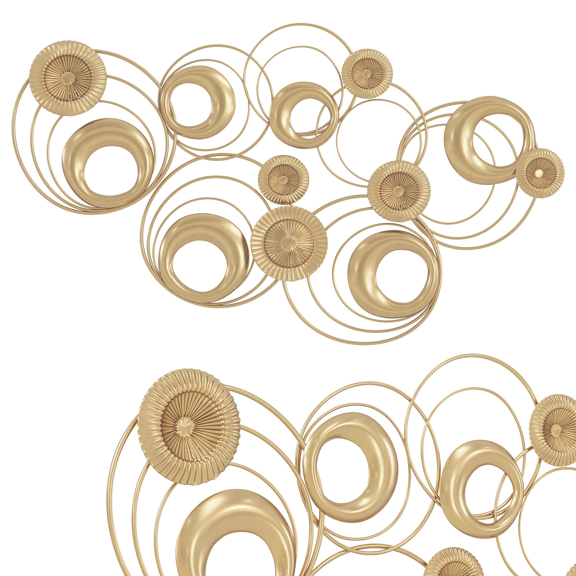 Orren ellis floating ring wall decor 3D model_2