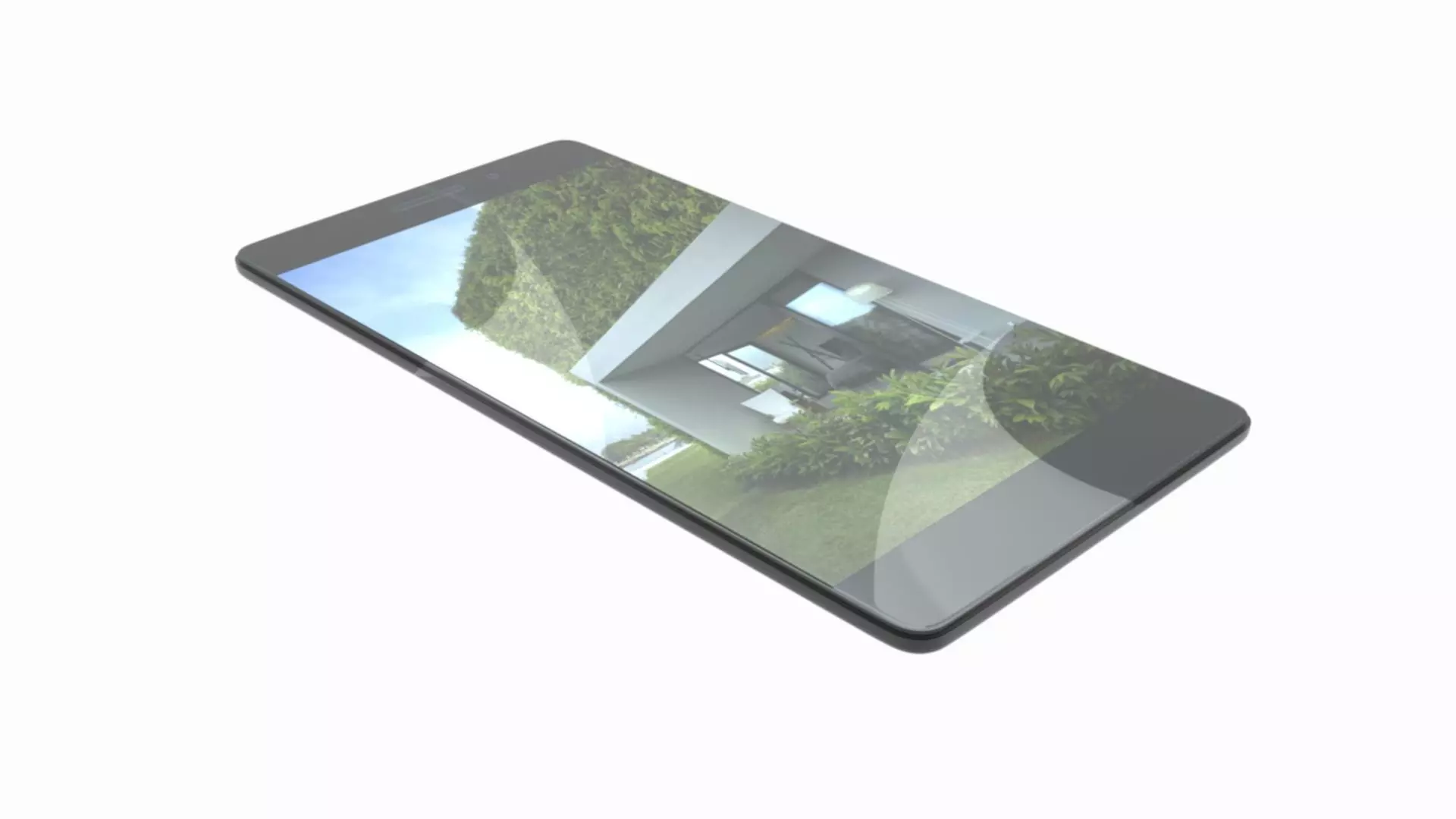 Android Mobile Phone Low-poly 3D model_0