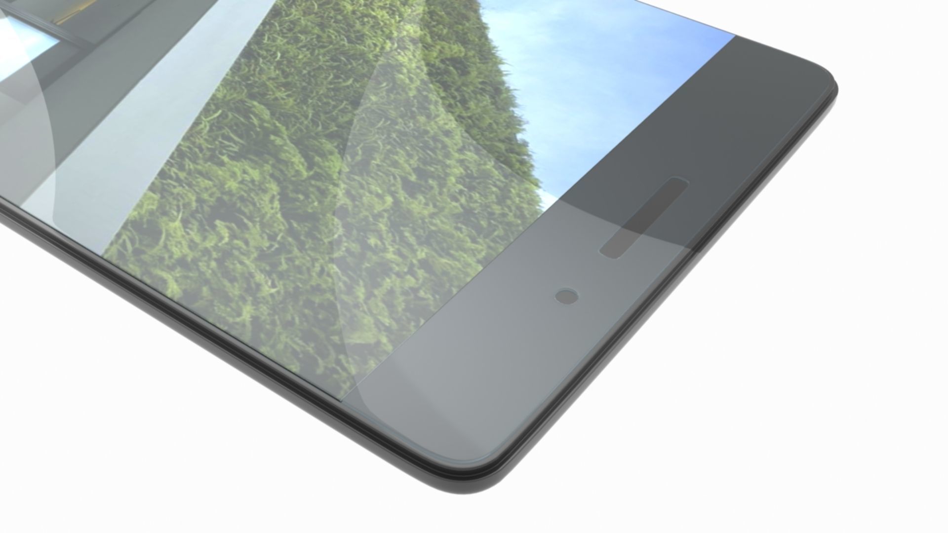 Android Mobile Phone Low-poly 3D model_4