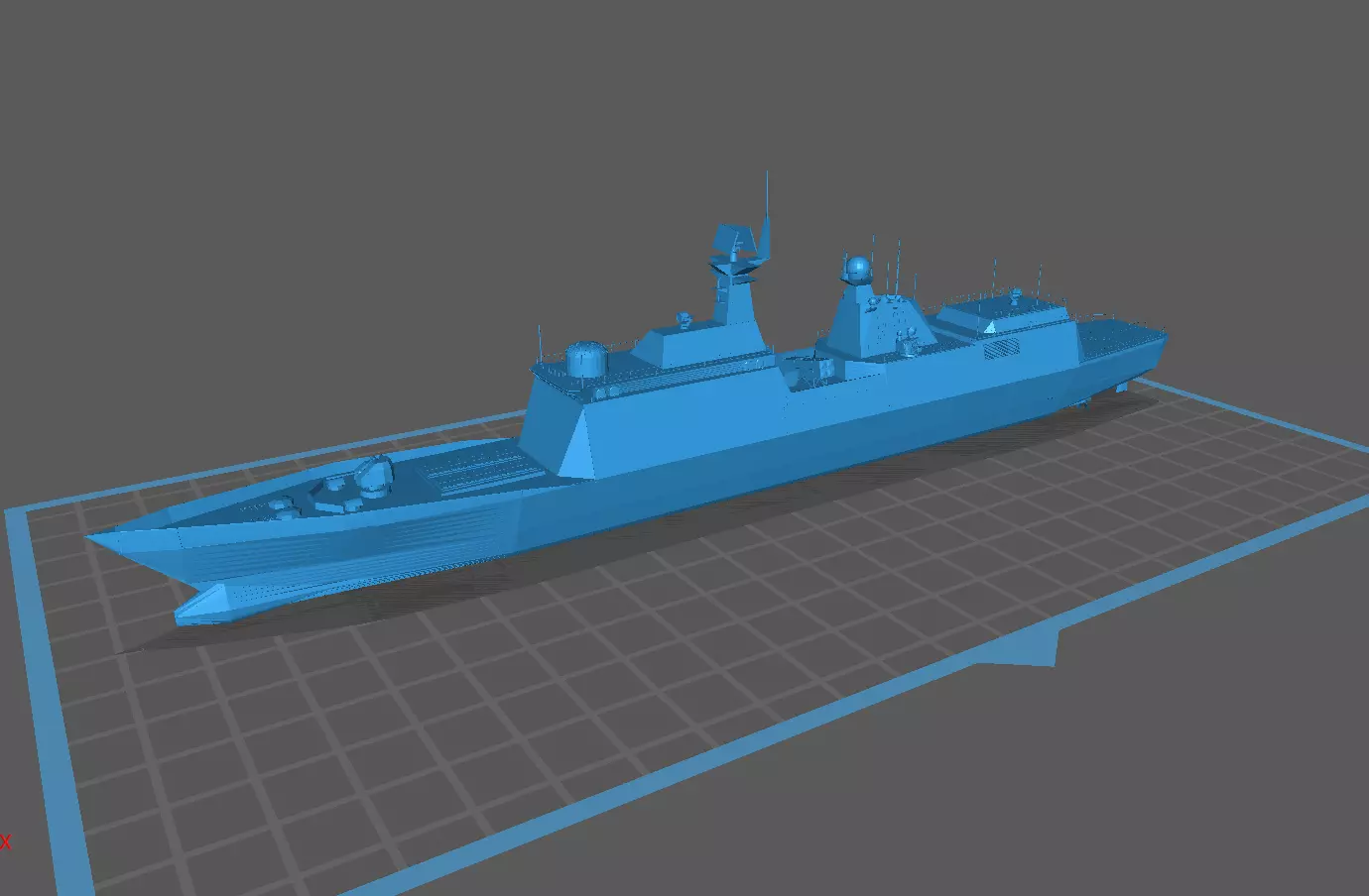 Type 055 destroyer Modern Day Warship 3D print model_0