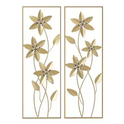Rosdorf park 2 piece metal wall decor