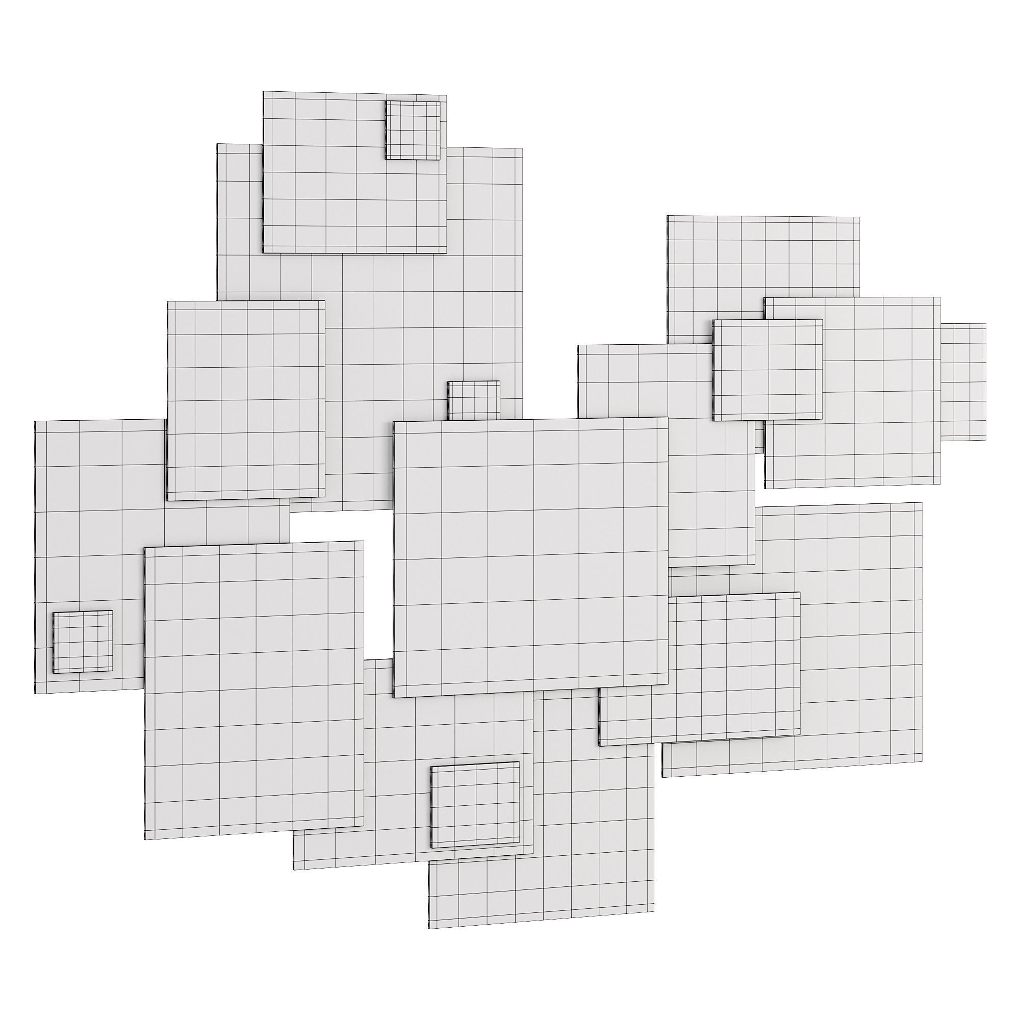 Wade logan wall decor 3D model_3