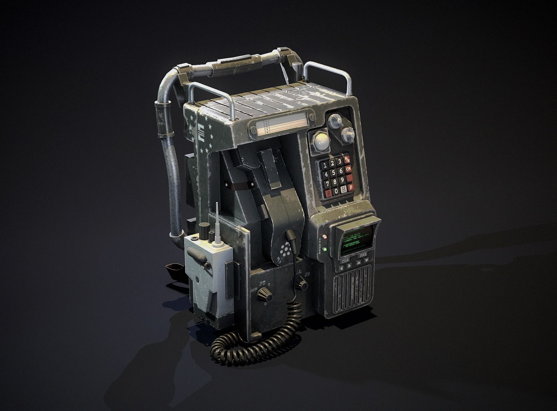 Tactical Pack Low-poly 3D model_2