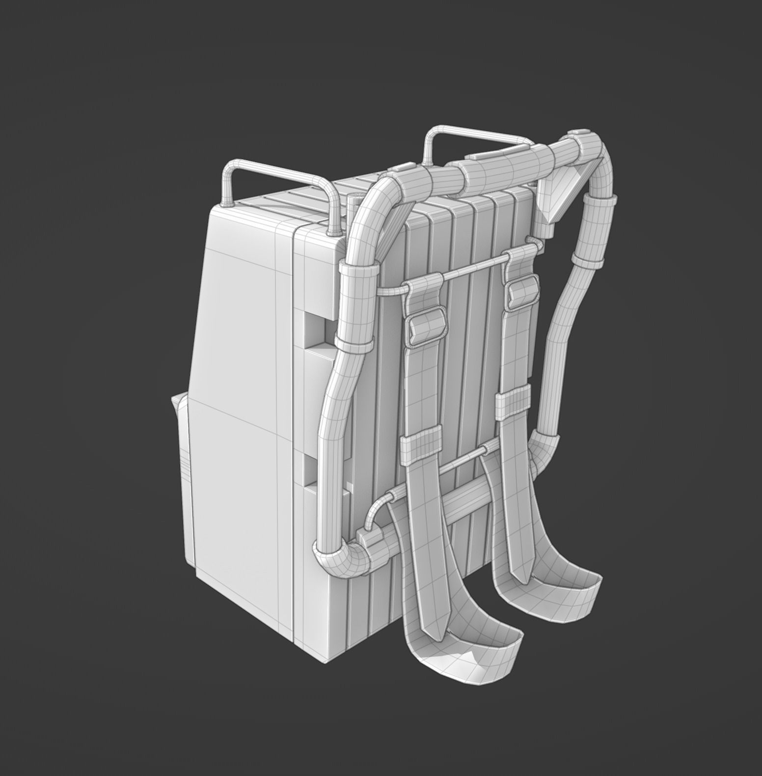 Tactical Pack Low-poly 3D model_5