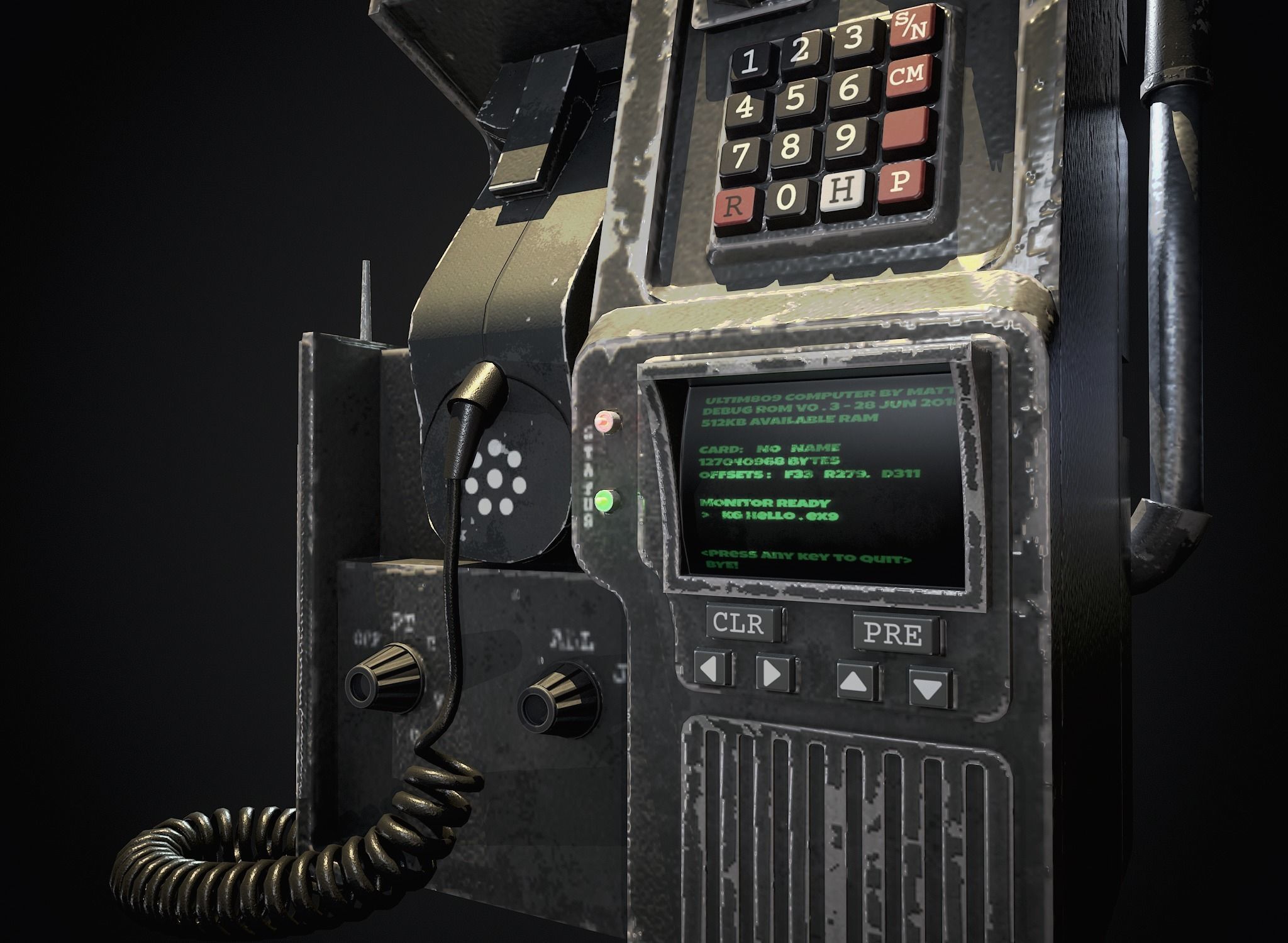 Tactical Pack Low-poly 3D model_3