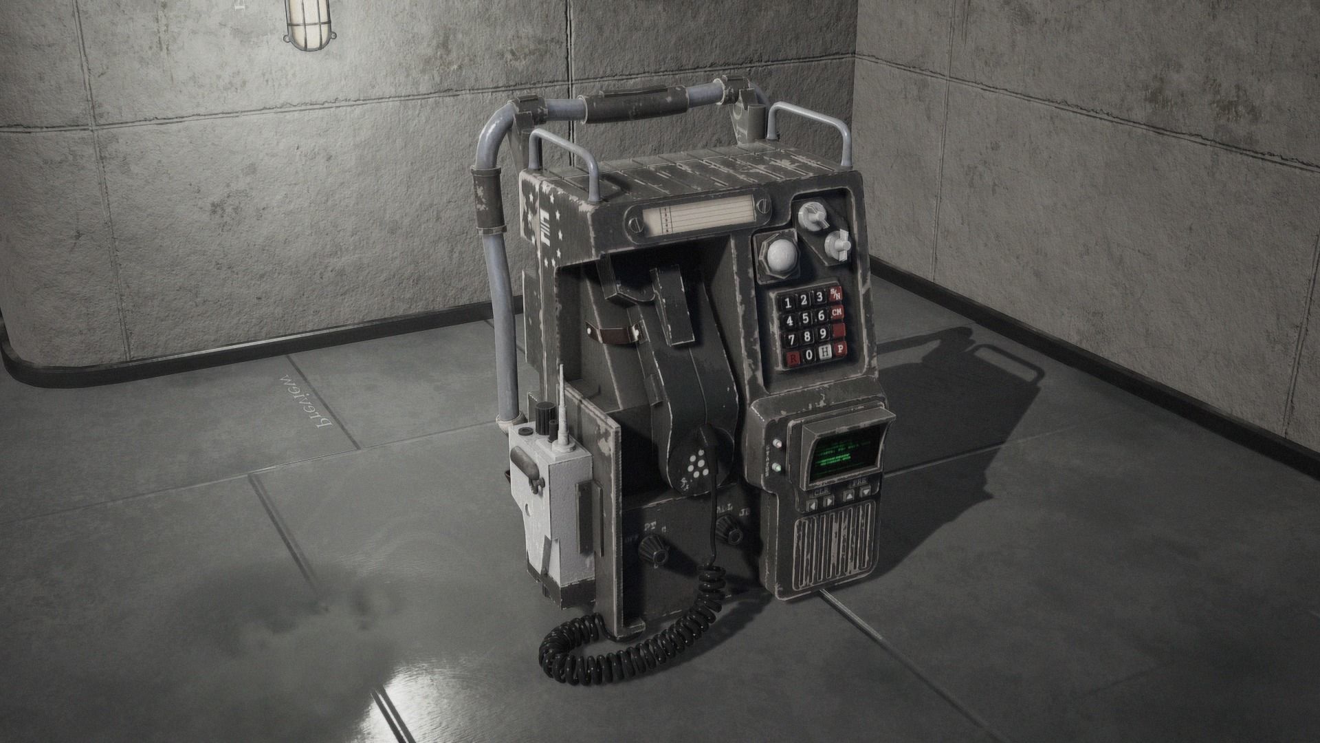 Tactical Pack Low-poly 3D model_4