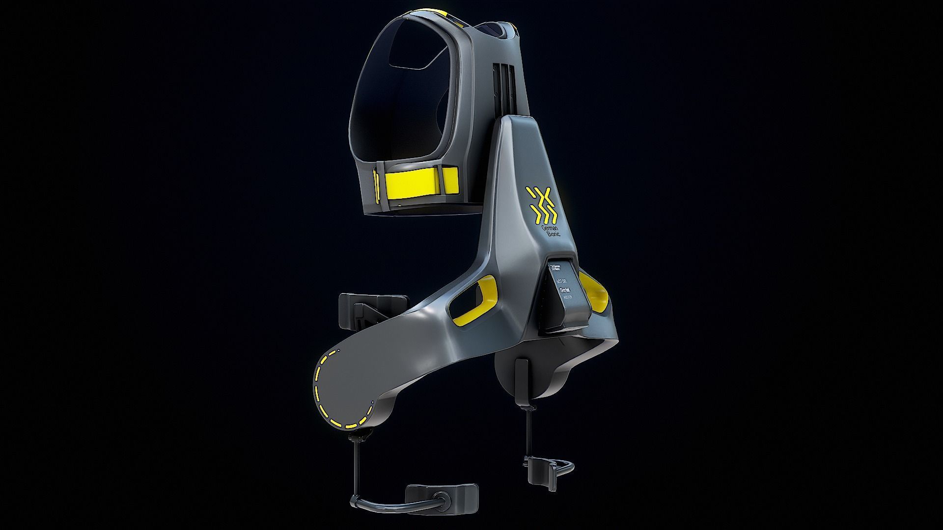 Exoskeleton German Bionic Apogee PBR Low-poly 3D model_4