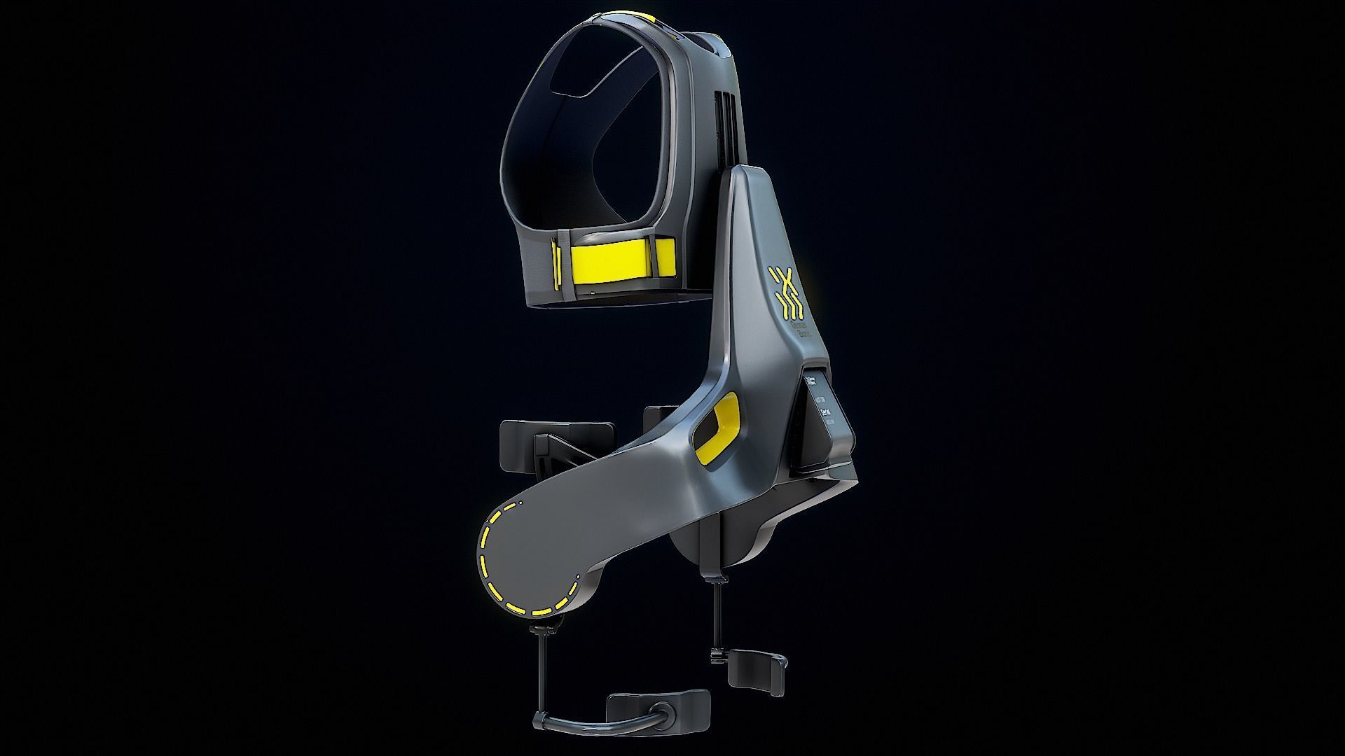 Exoskeleton German Bionic Apogee PBR Low-poly 3D model_5