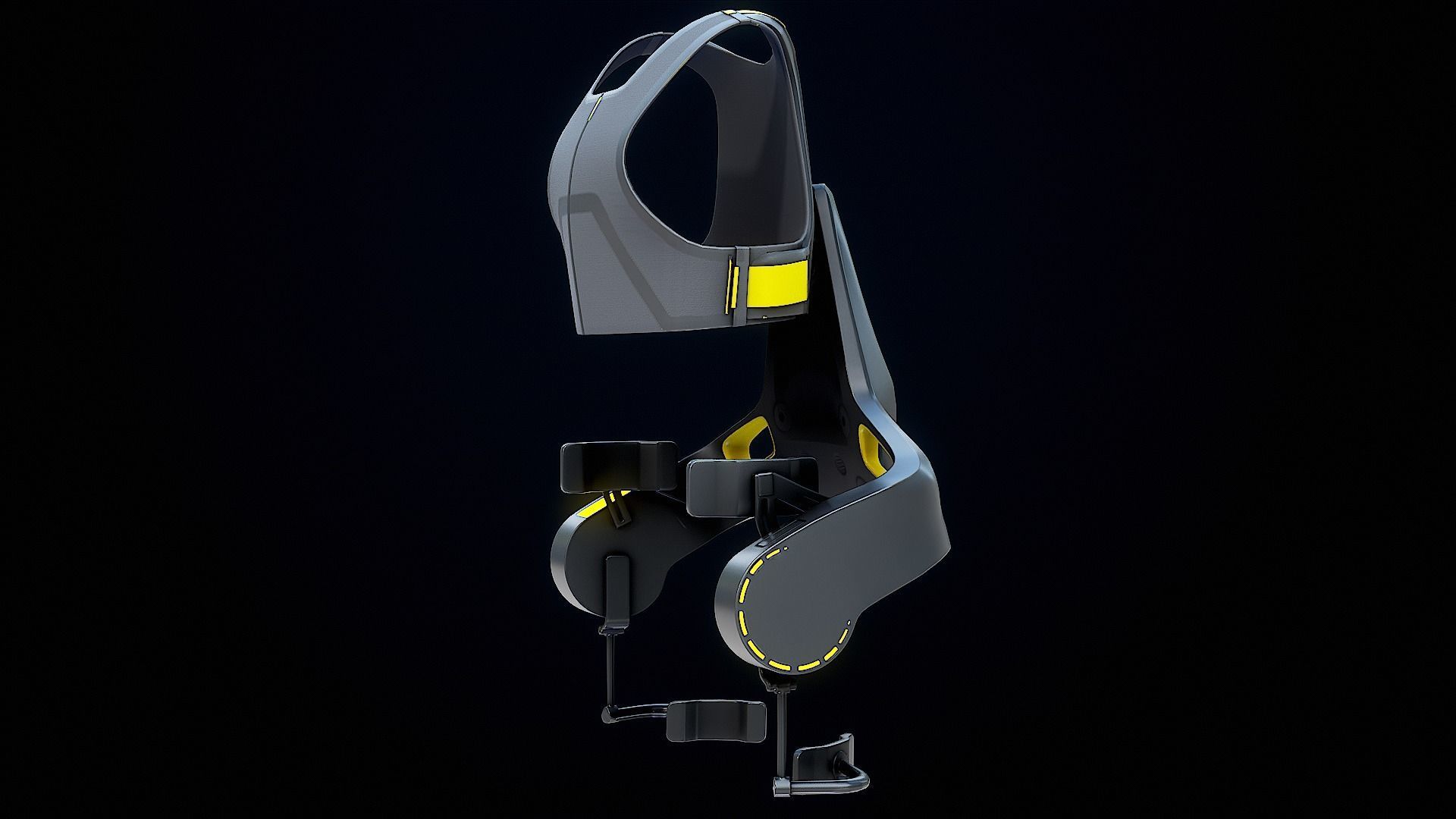 Exoskeleton German Bionic Apogee PBR Low-poly 3D model_9