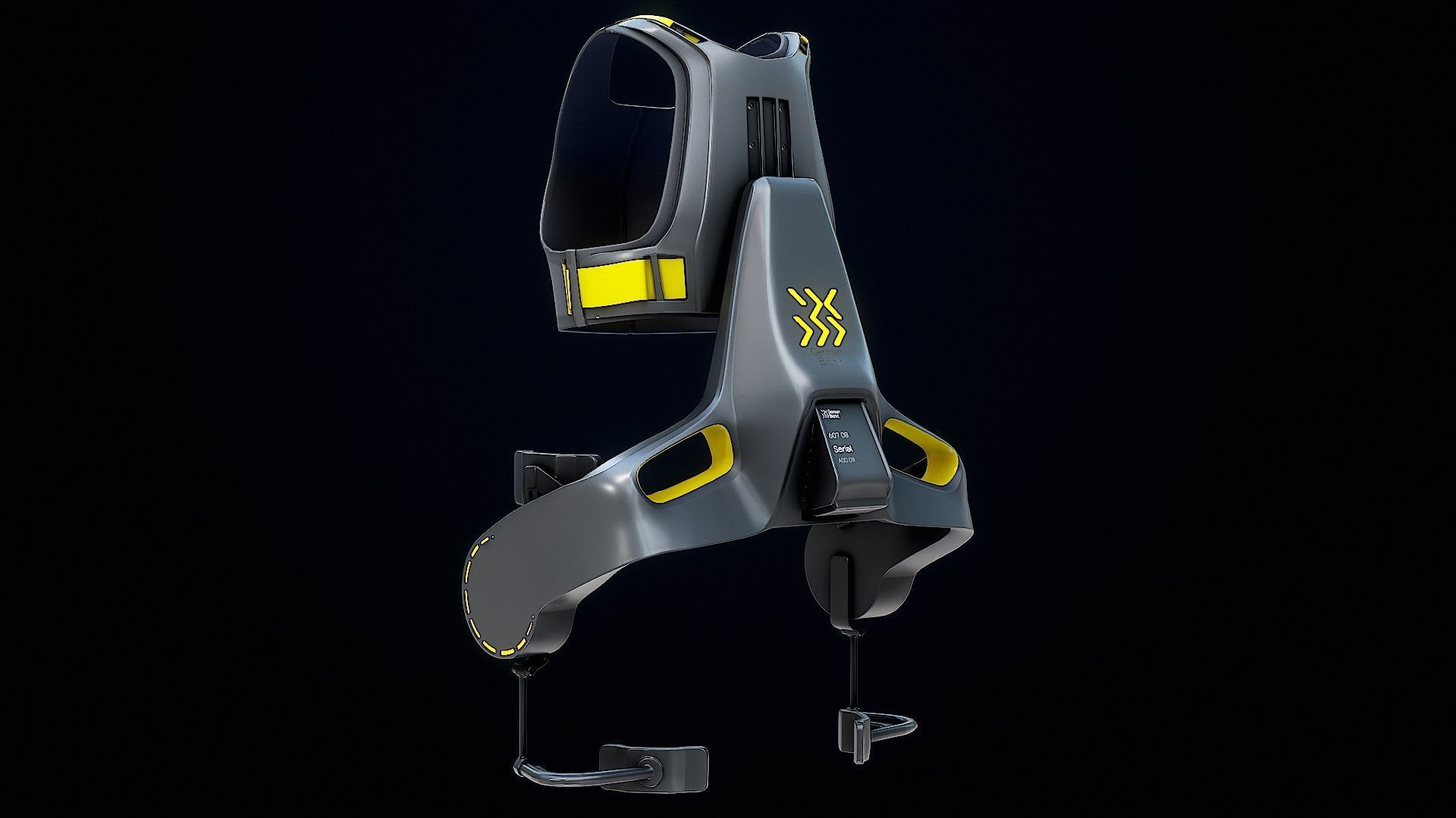 Exoskeleton German Bionic Apogee PBR Low-poly 3D model_3