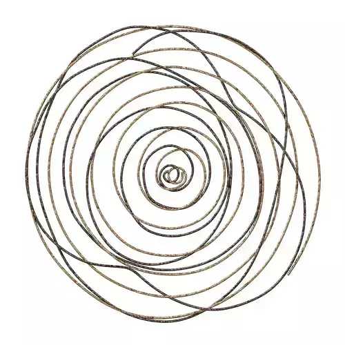 Ivy bronx contemporary metal braid wall decor