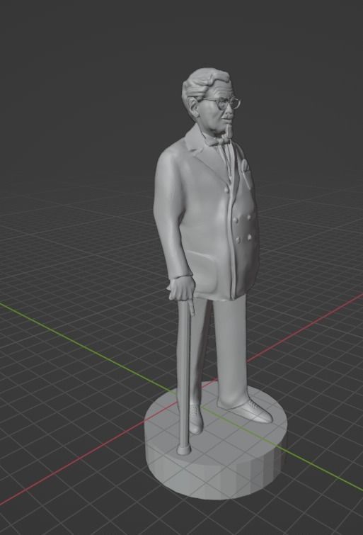 Colonel Sanders 3D print model_21