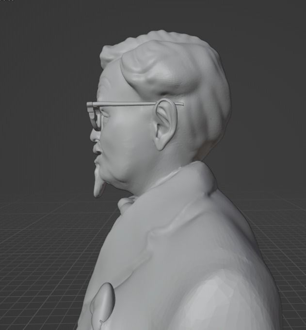 Colonel Sanders 3D print model_6
