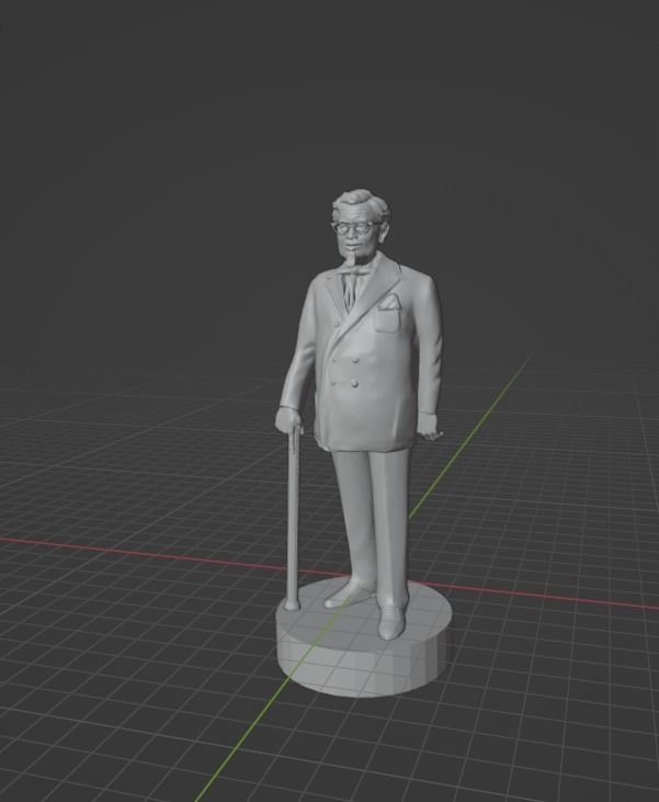 Colonel Sanders 3D print model_18