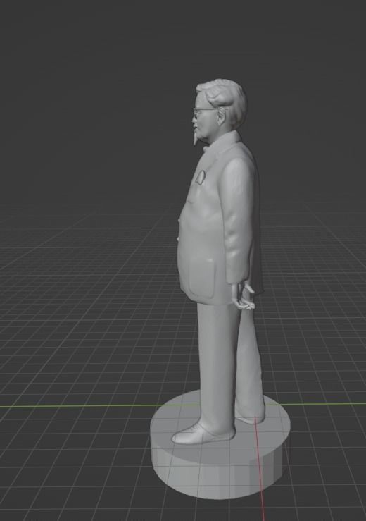 Colonel Sanders 3D print model_31