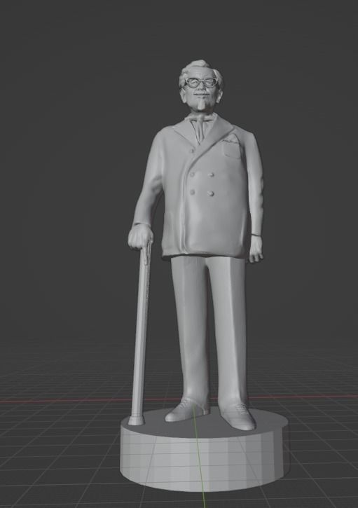 Colonel Sanders 3D print model_2