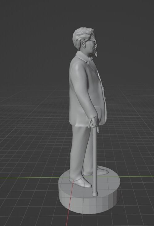 Colonel Sanders 3D print model_26