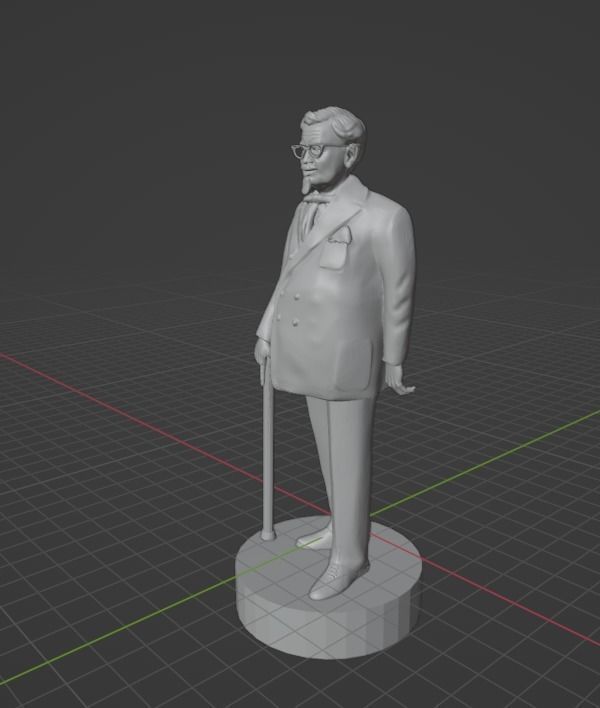 Colonel Sanders 3D print model_19