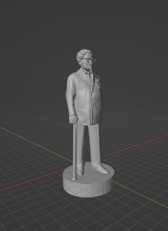 Colonel Sanders 3D print model_20