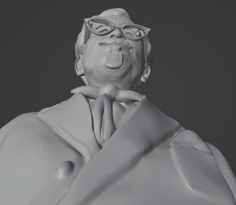 Colonel Sanders 3D print model_7