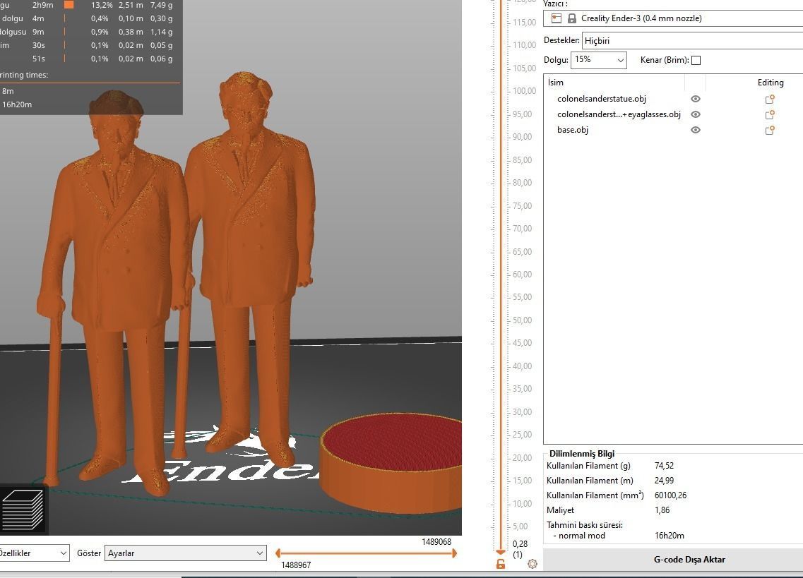 Colonel Sanders 3D print model_25