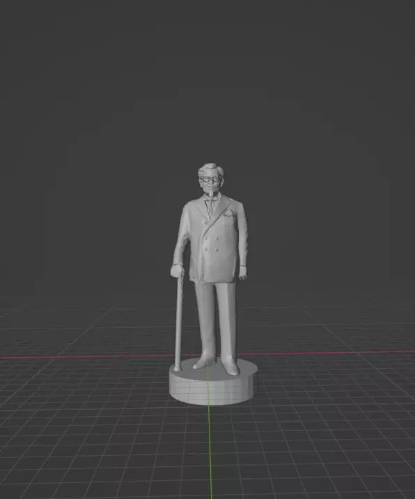 Colonel Sanders 3D print model_0